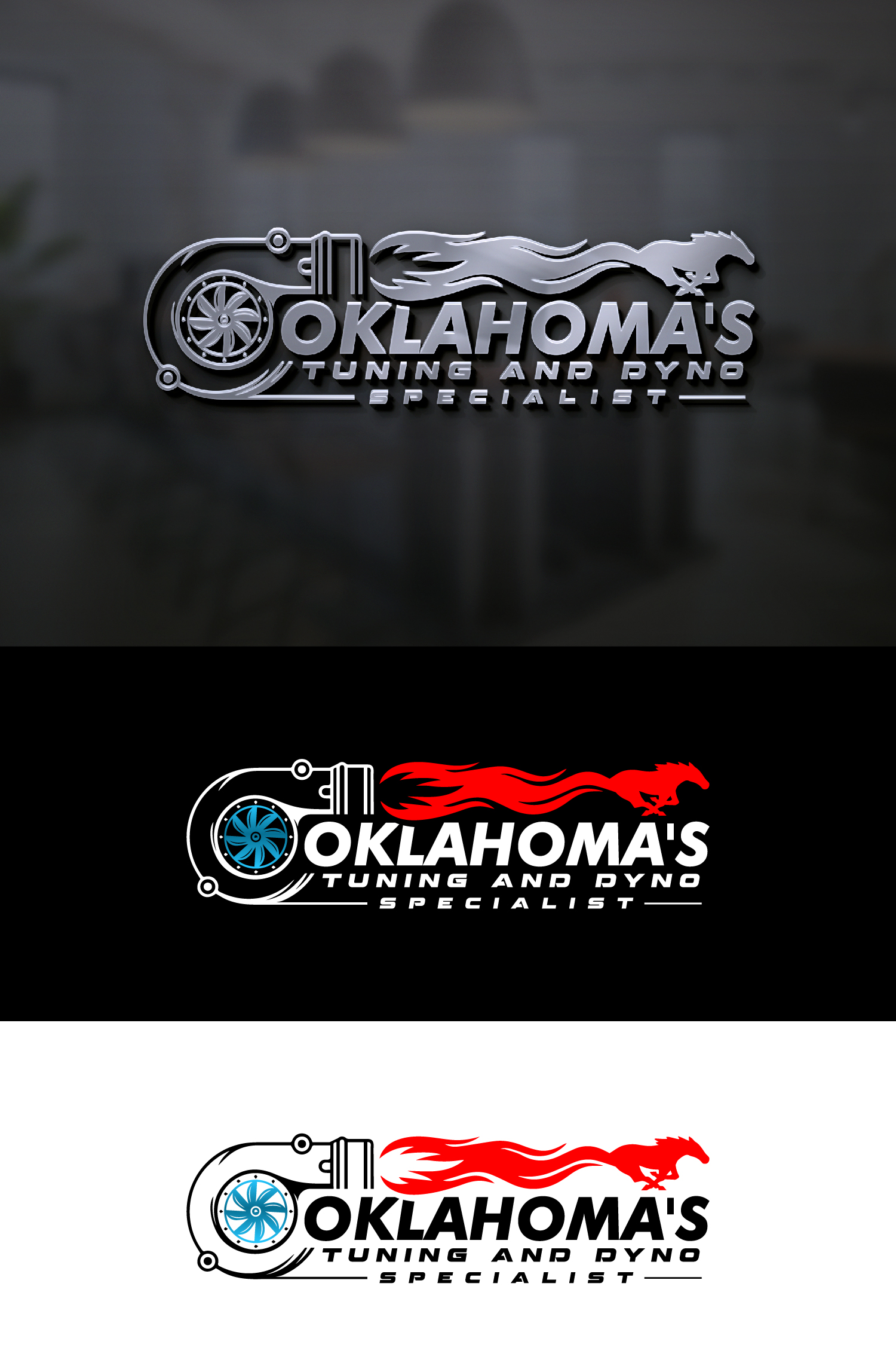 Logo Design by S.H Designs for Oklahoma's Tuning and Dyno Specialist LLC. | Design #34860694
