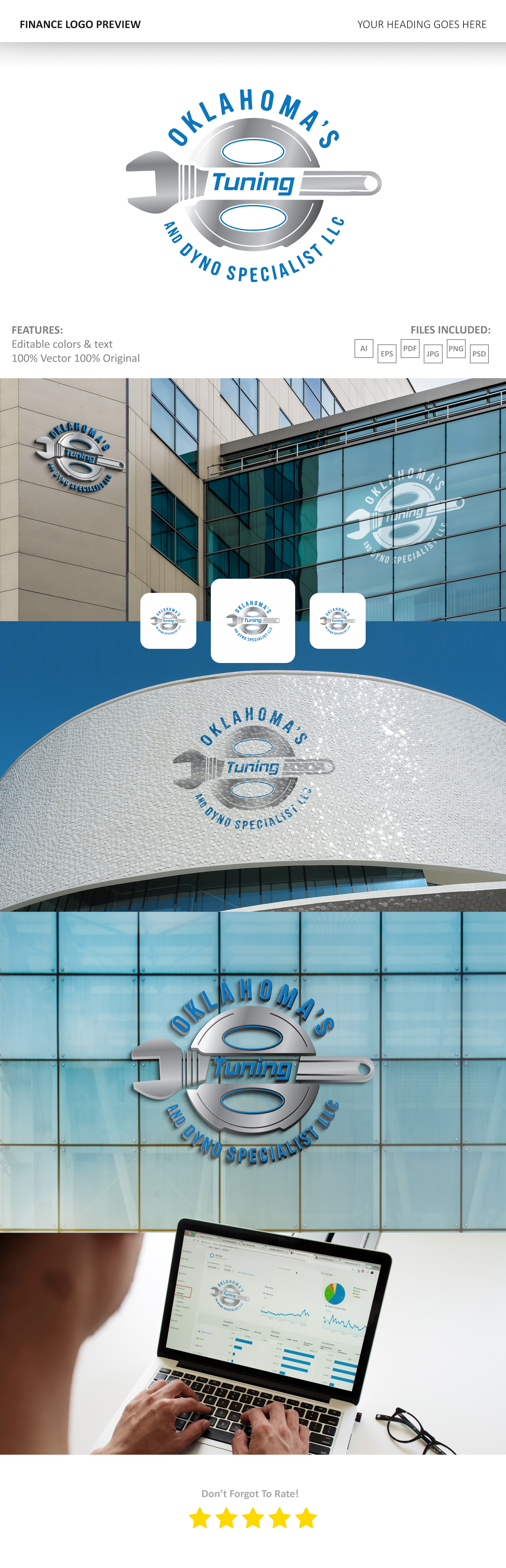 Logo Design by VectorForge for Oklahoma's Tuning and Dyno Specialist LLC. | Design #34856825