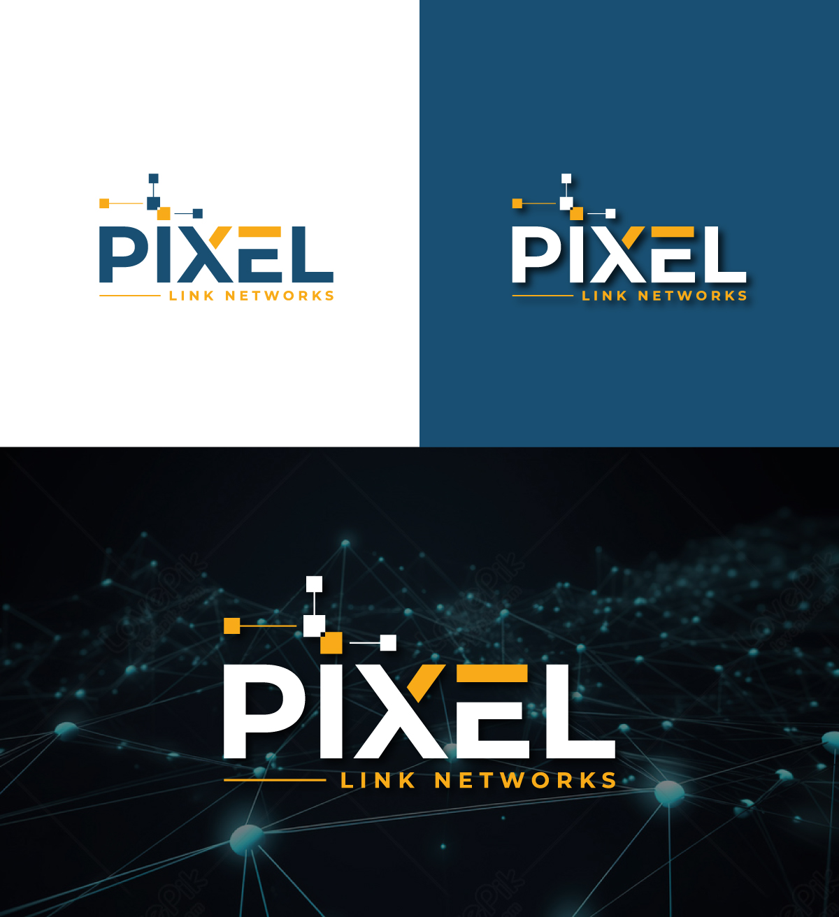 Logo Design for Pixel Link Networks by RS_Design | Design #34853377