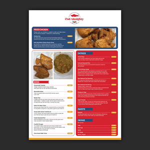 Menu Design by Bidita Saha