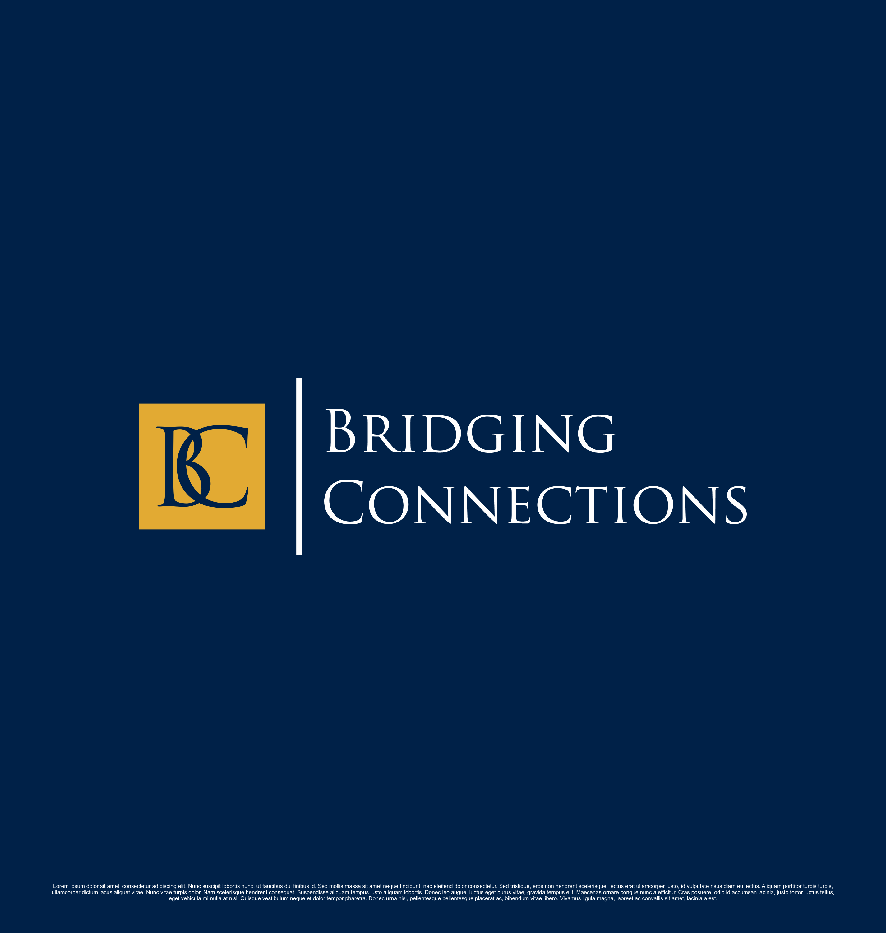 Logo Design by saesean for Bridging Connections | Design #34860675