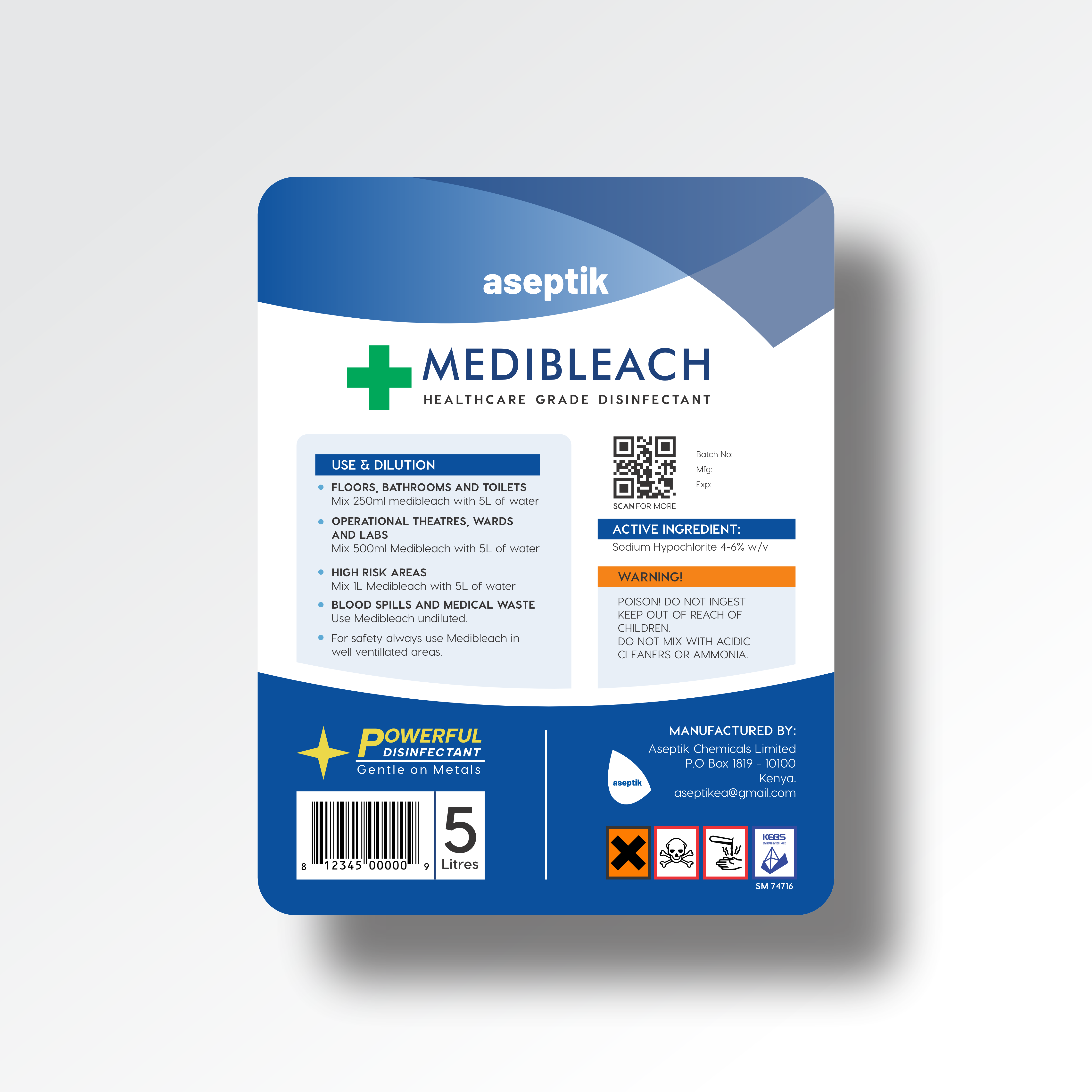 Packaging Design by dadaMEDIA for Aseptik Chemicals Limited | Design #34913526