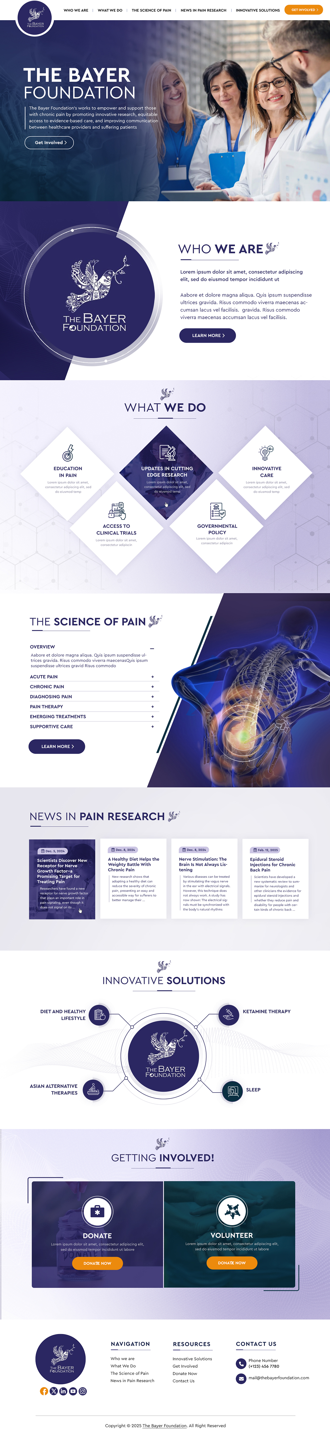 Web Design par Blue Sparrow pour Bayer Foundation | Design #34900350