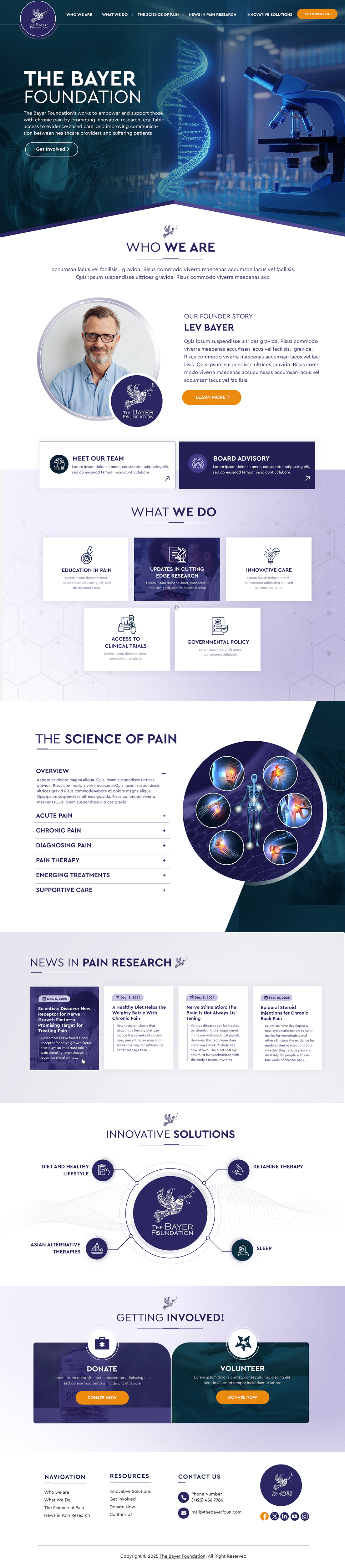Web Design par Blue Sparrow pour Bayer Foundation | Design #34900554