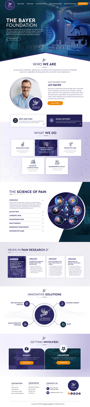 Web Design par Blue Sparrow pour Bayer Foundation | Design : #34900554