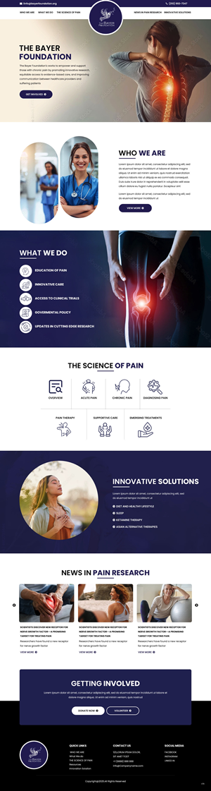 Web Design par pb pour Bayer Foundation | Design : #34893756