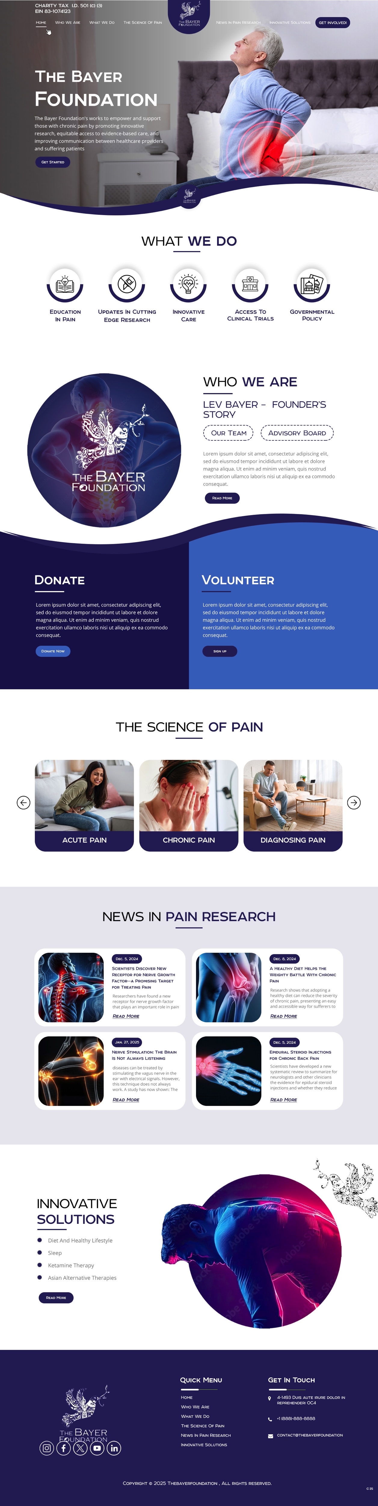Web Design par pb pour Bayer Foundation | Design #34893757