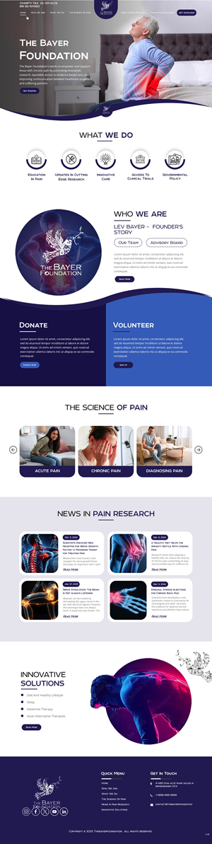 Web Design par pb pour Bayer Foundation | Design : #34893757