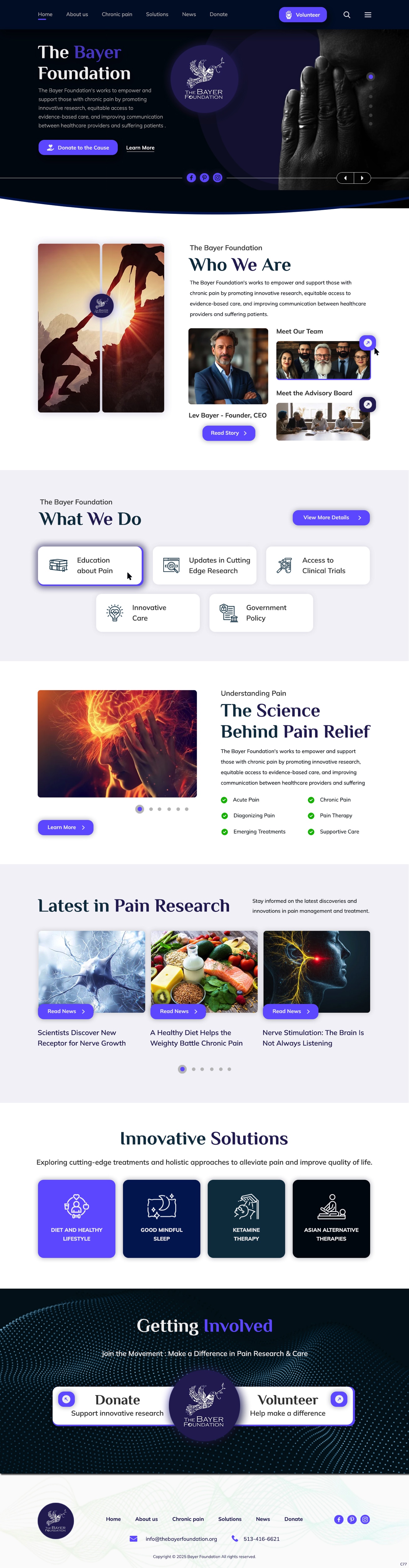 Web Design by pb for Bayer Foundation | Design #34893758