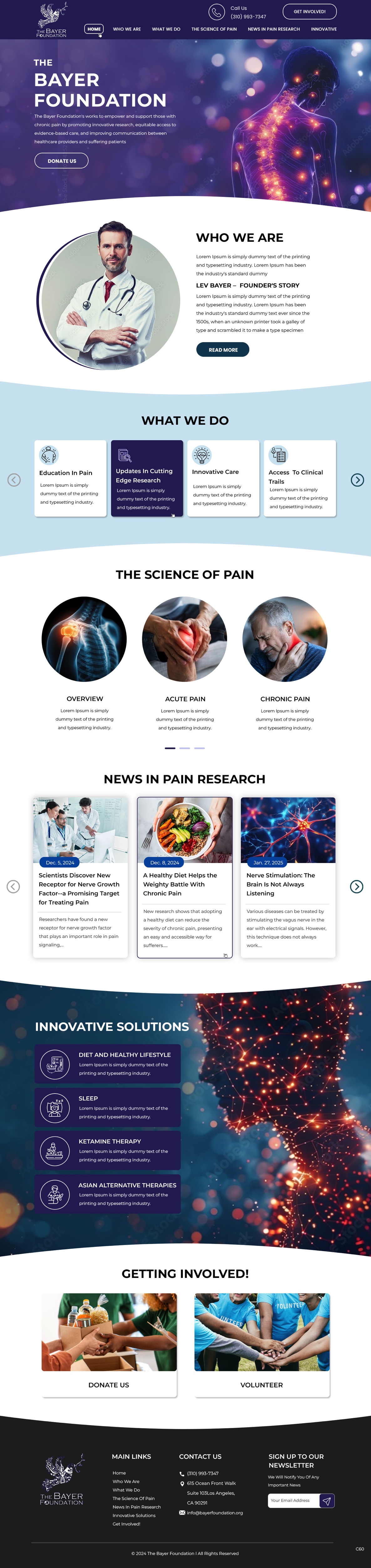 Web Design by pb for Bayer Foundation | Design #34893759