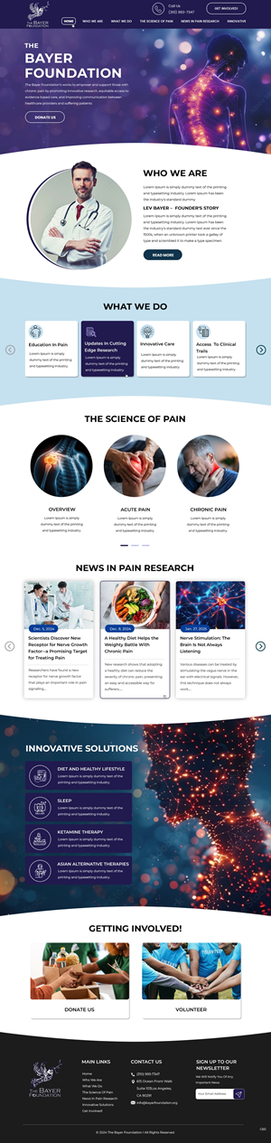Web Design by pb for Bayer Foundation | Design: #34893759