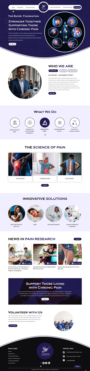 Web Design by pb for Bayer Foundation | Design: #34893763