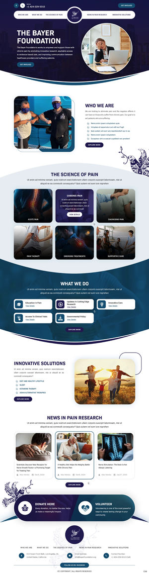 Web Design by pb for Bayer Foundation | Design: #34893764
