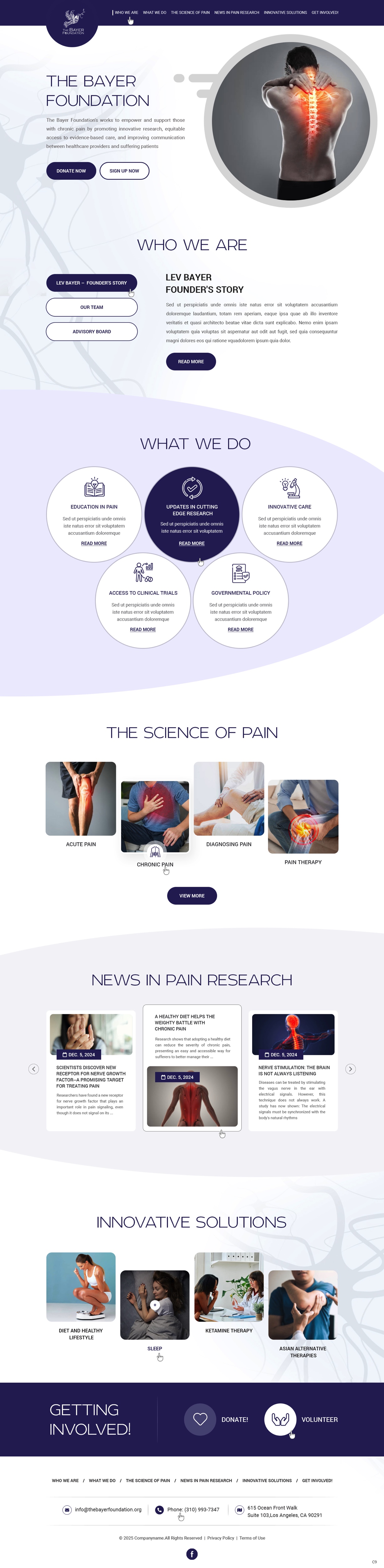 Web Design by pb for Bayer Foundation | Design #34893766