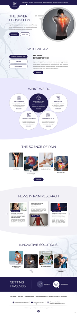 Web Design by pb for Bayer Foundation | Design: #34893766