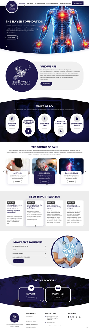 Web Design by pb for Bayer Foundation | Design: #34893767