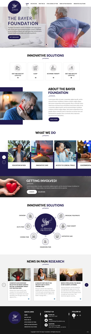 Web Design by pb for Bayer Foundation | Design: #34893768