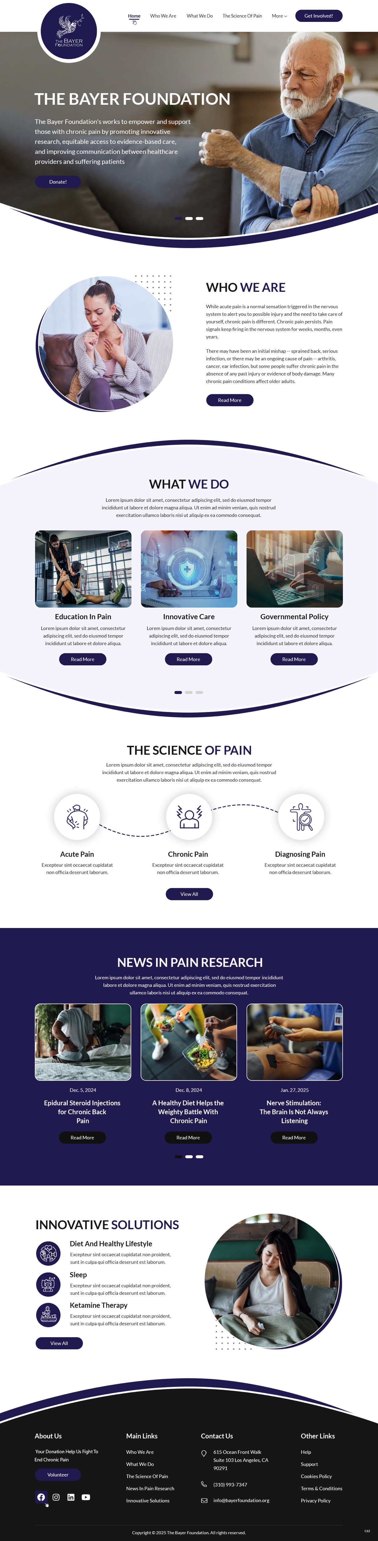 Web Design by pb for Bayer Foundation | Design #34893769
