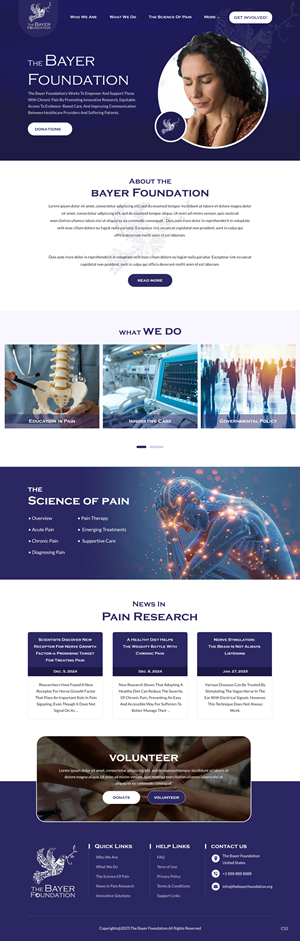 Web Design by pb for Bayer Foundation | Design: #34903597