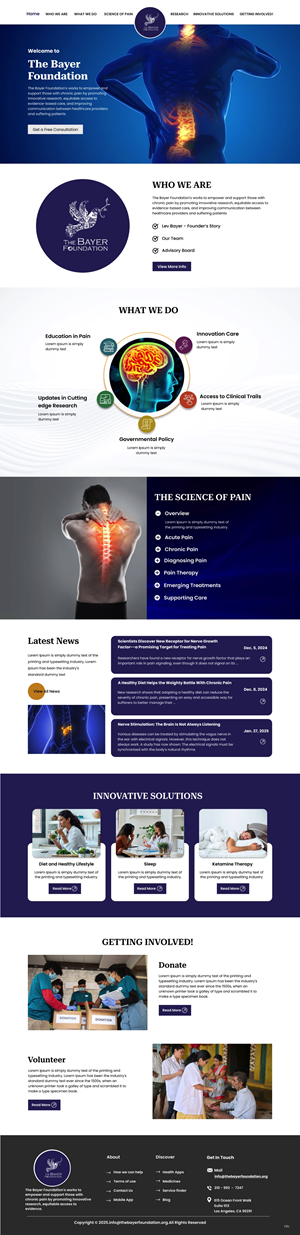 Web Design by pb for Bayer Foundation | Design: #34903598
