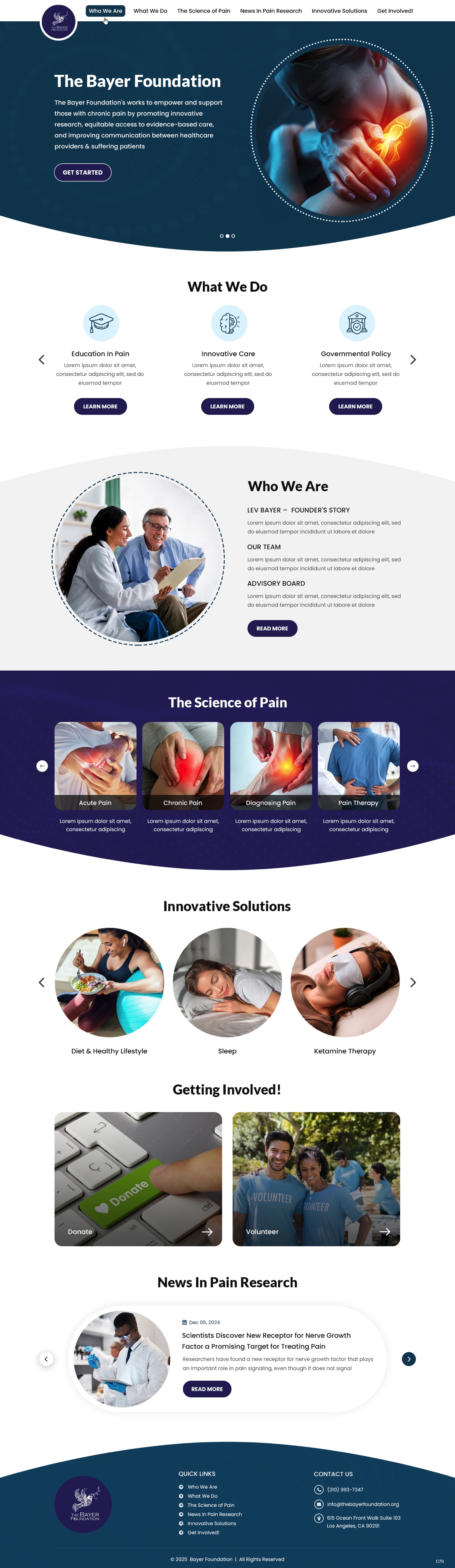 Web Design par pb pour Bayer Foundation | Design #34903600