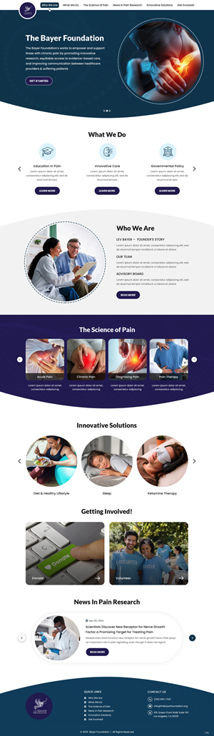 Web Design by pb for Bayer Foundation | Design: #34903600