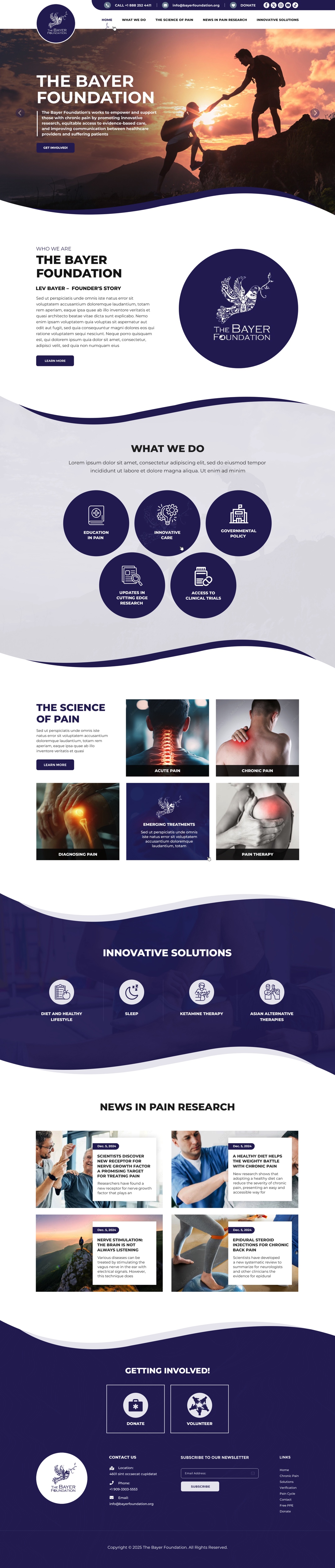Web Design by pb for Bayer Foundation | Design #34903601