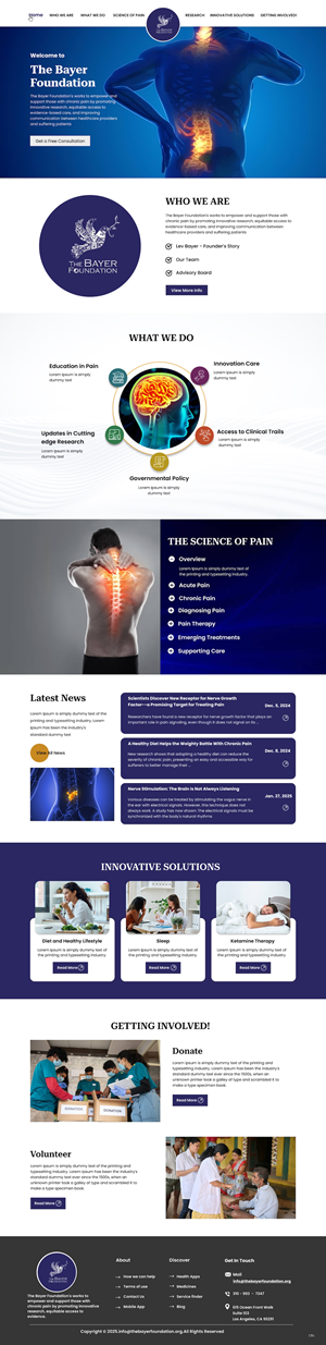 Web Design by pb for Bayer Foundation | Design: #34911083