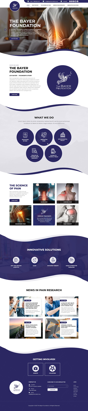 Web Design by pb for Bayer Foundation | Design: #34911119