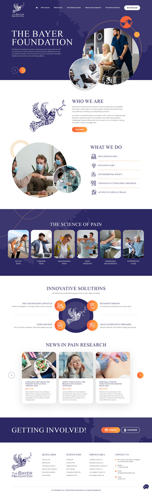 Web Design par nzdesigners pour Bayer Foundation | Design : #34904649