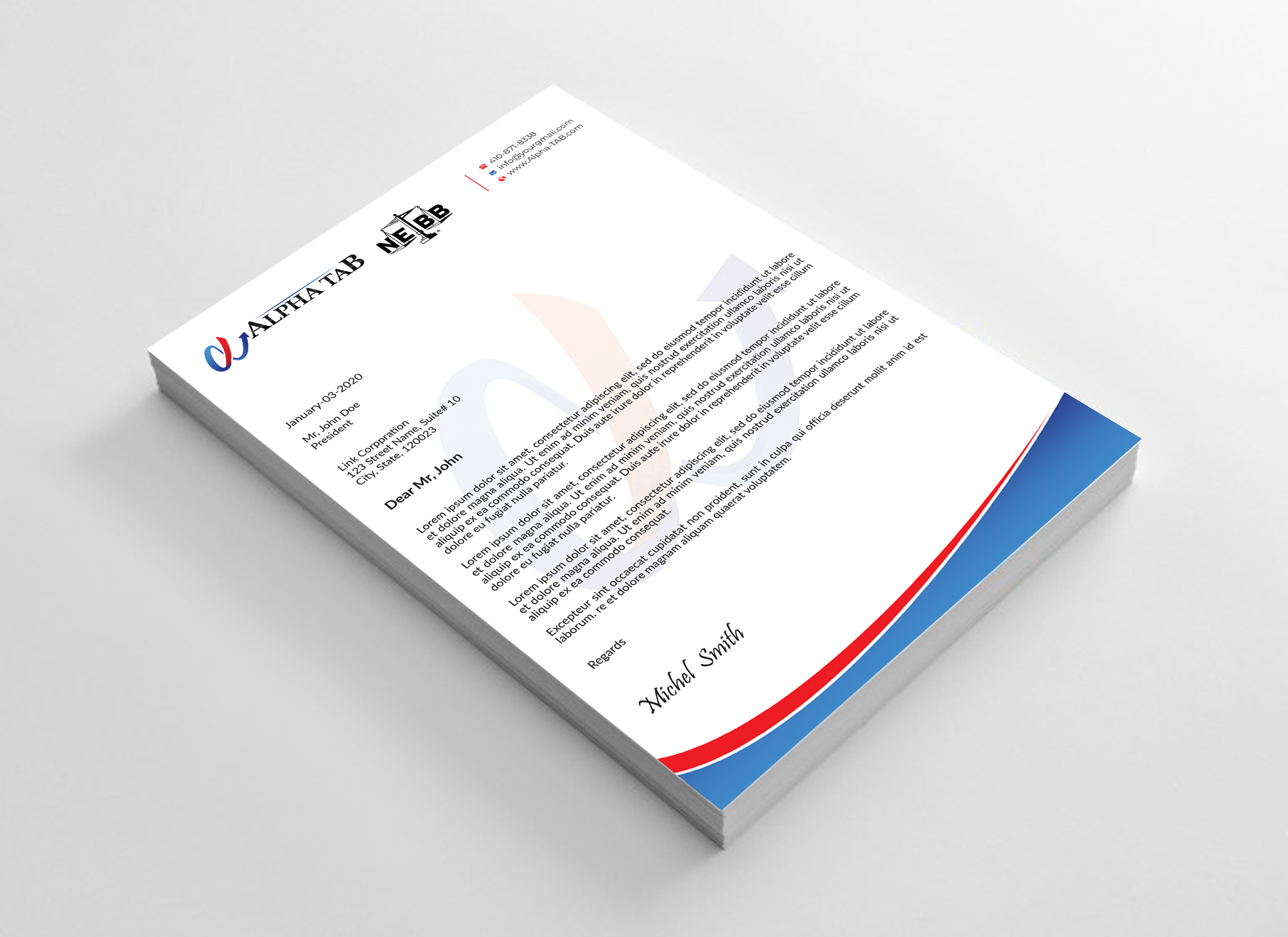 Letterhead Design by Expert Bappy for this project | Design #34892157
