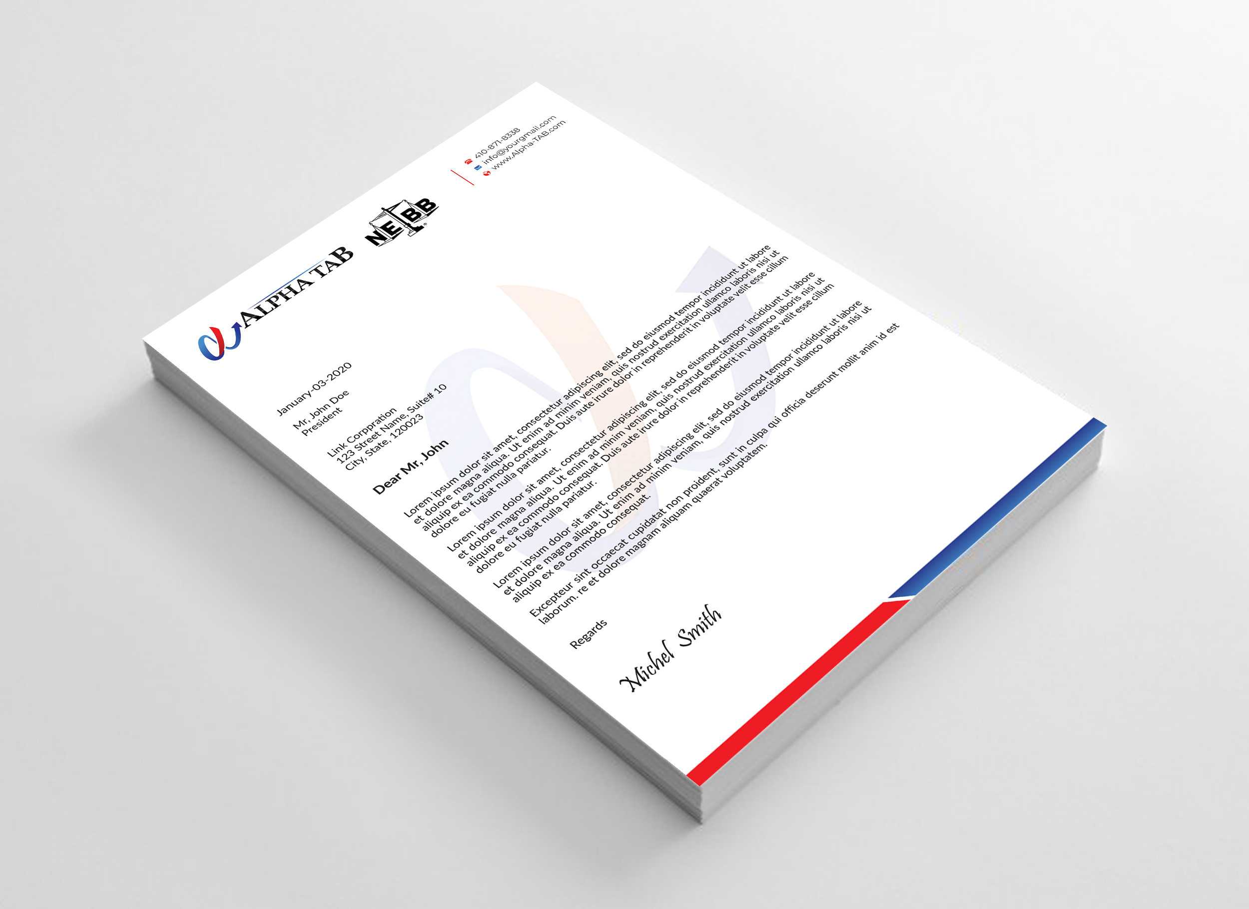 Letterhead Design by Expert Bappy for this project | Design #34892199