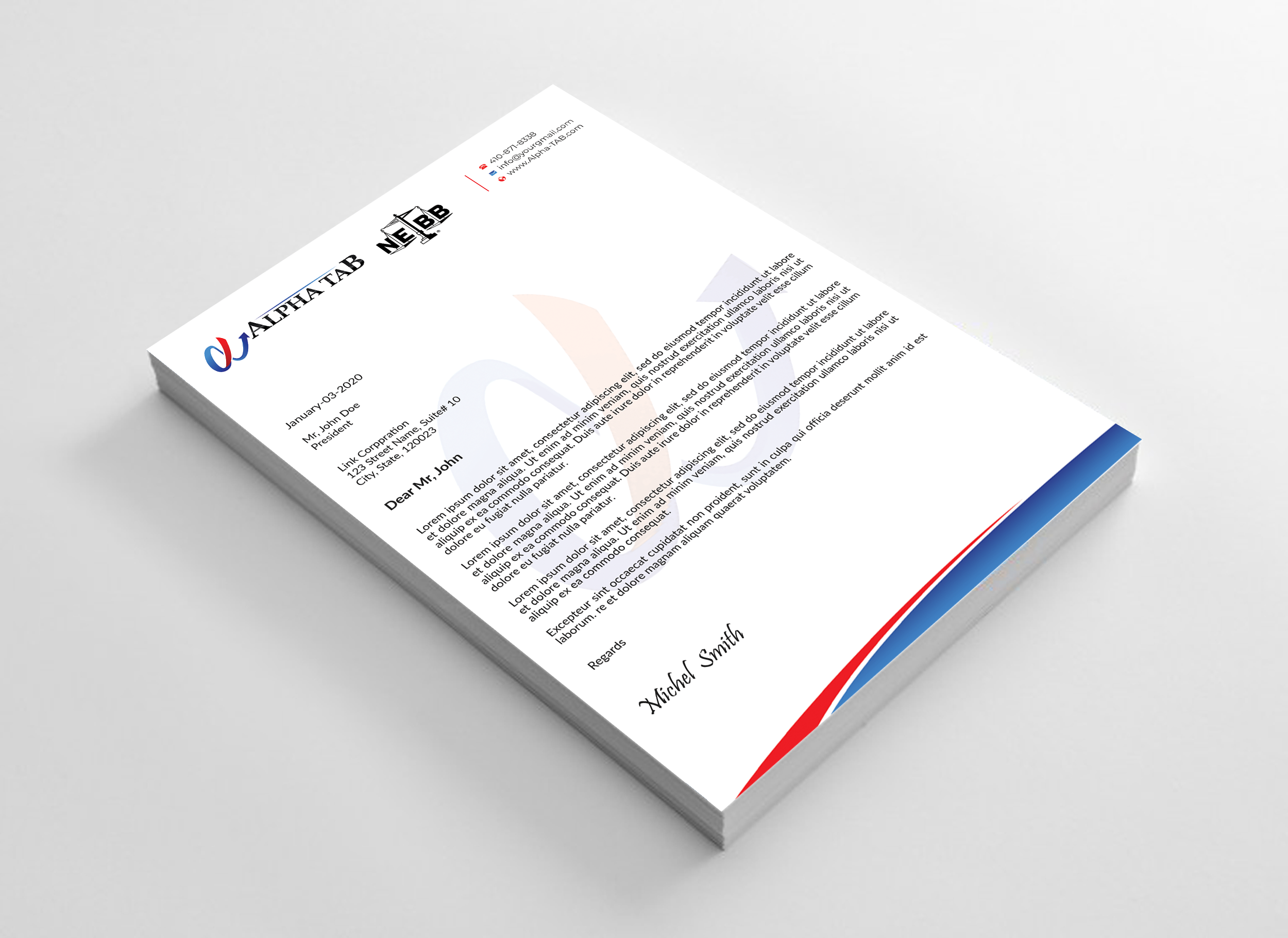Letterhead Design by Expert Bappy for this project | Design #34892200