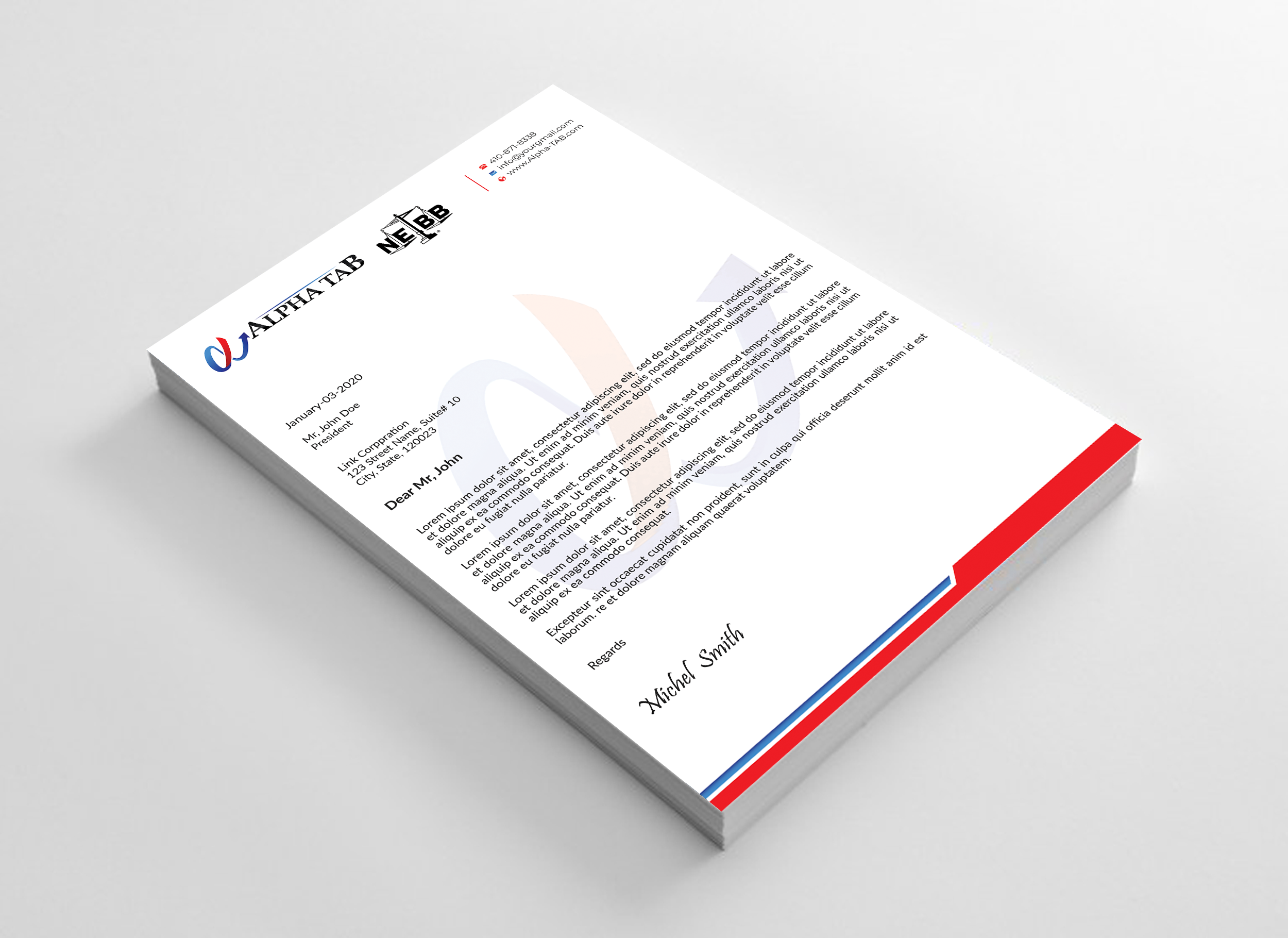 Letterhead Design by Expert Bappy for this project | Design #34892221