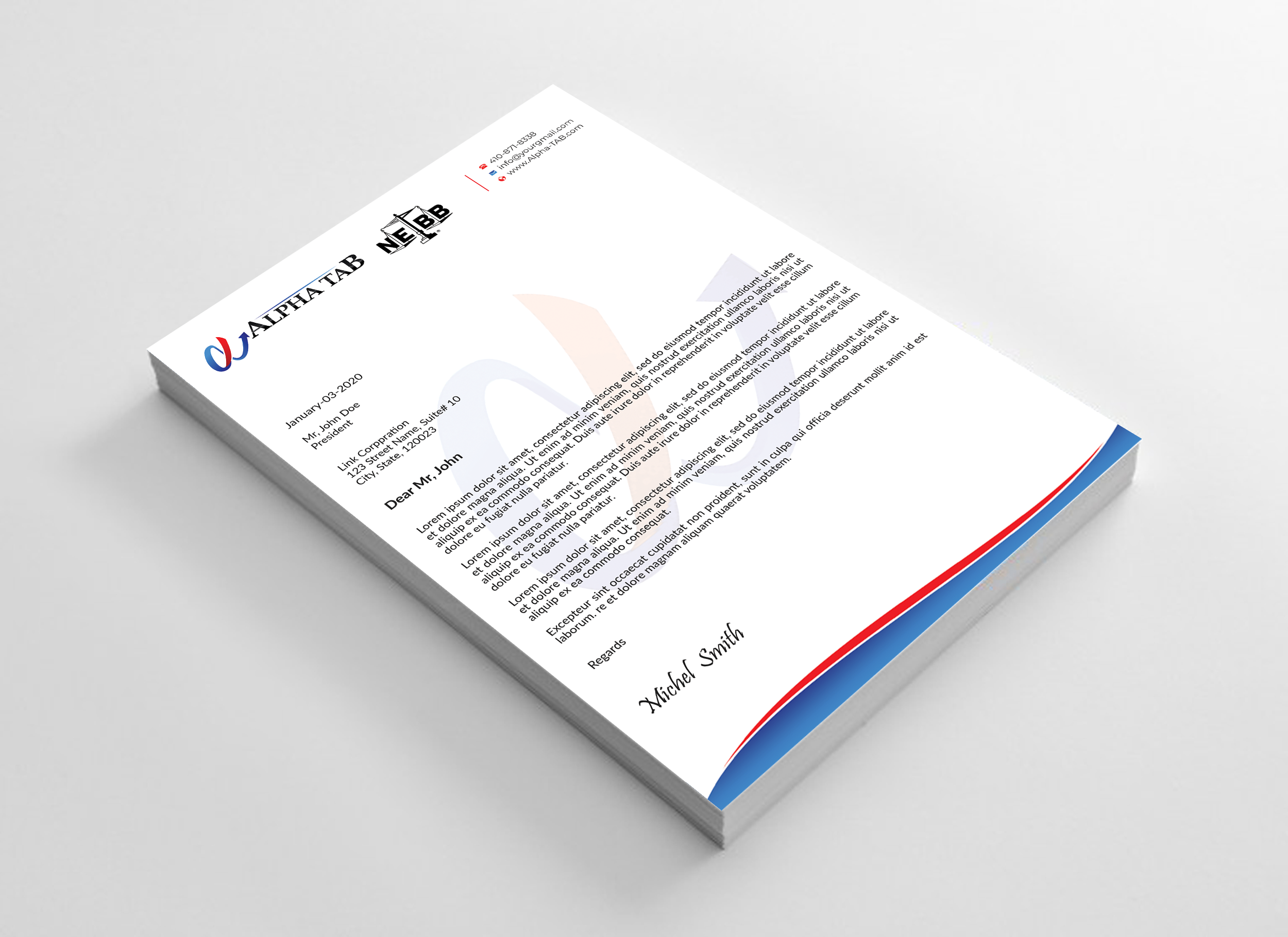 Letterhead Design by Expert Bappy for this project | Design #34892256