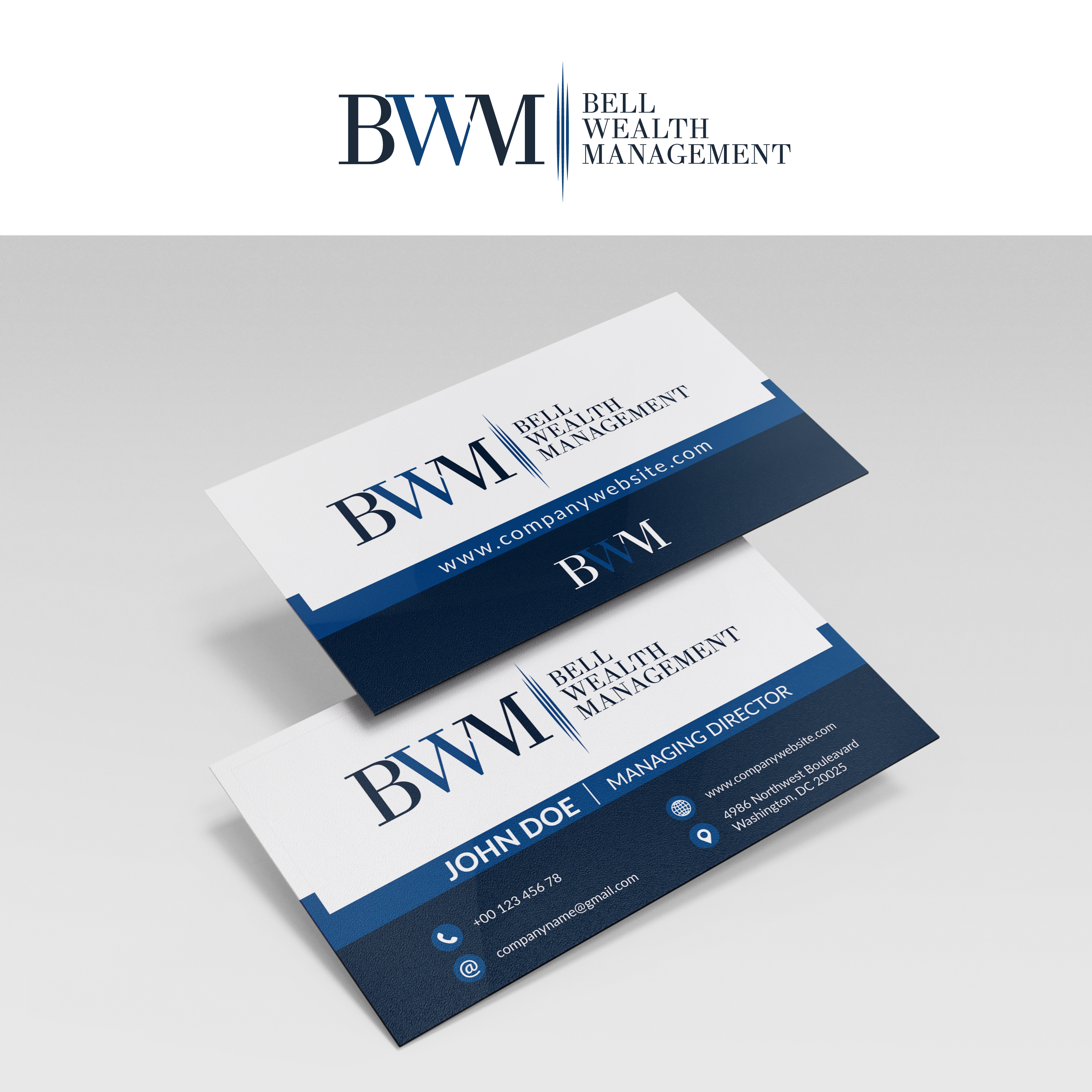 Diseño de Logo por UMBRA Designs para Bell Wealth Management | Diseño #34900410