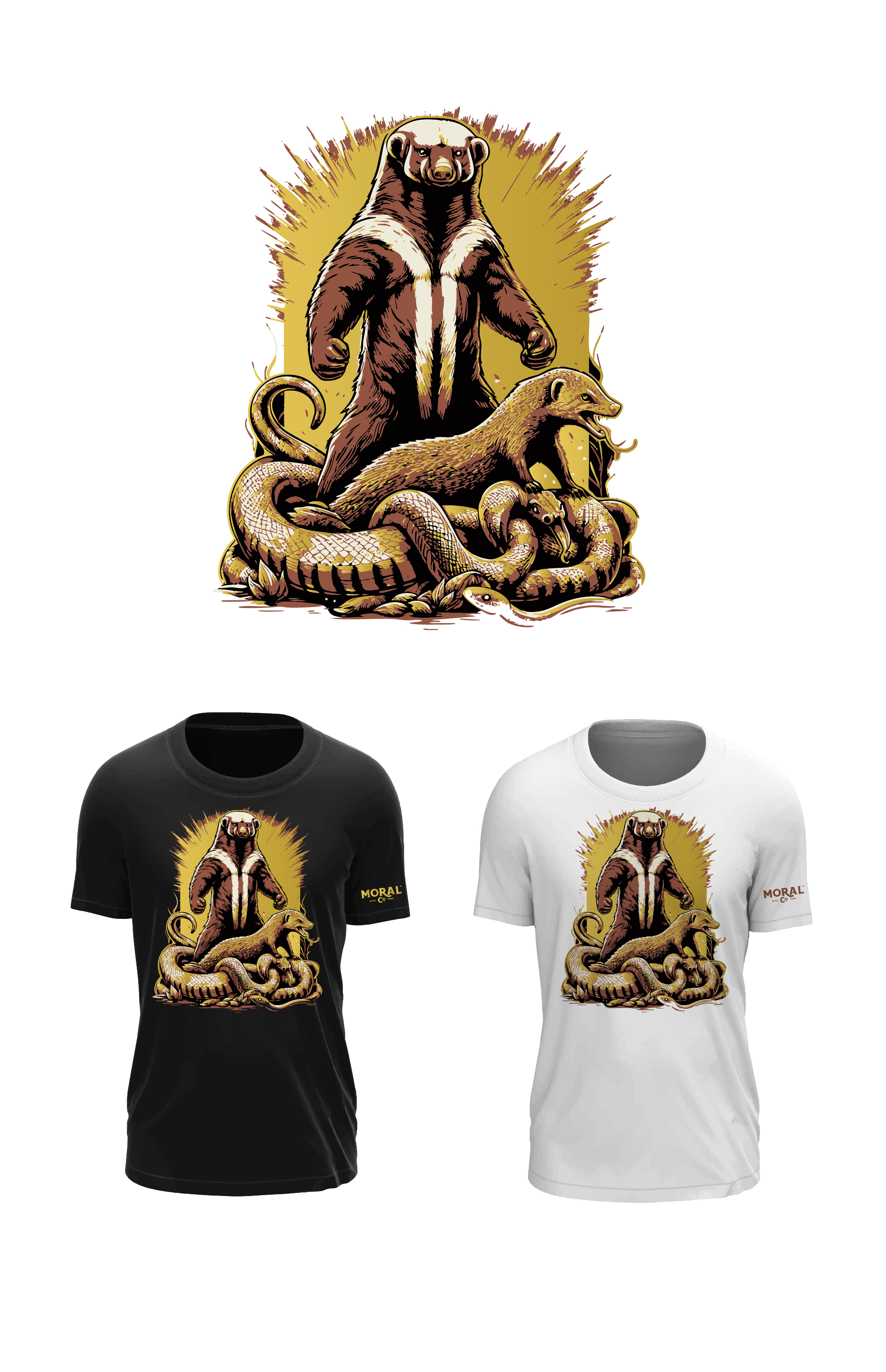 T-shirt Design by Jose Lopez ( Verified Pro Designer ) for Moral Co. | Design #34958750