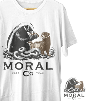 T-shirt Design by HELLOCRUNK for Moral Co. | Design: #34919907