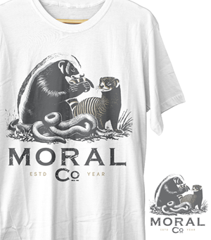 T-shirt Design by HELLOCRUNK for Moral Co. | Design: #34919992