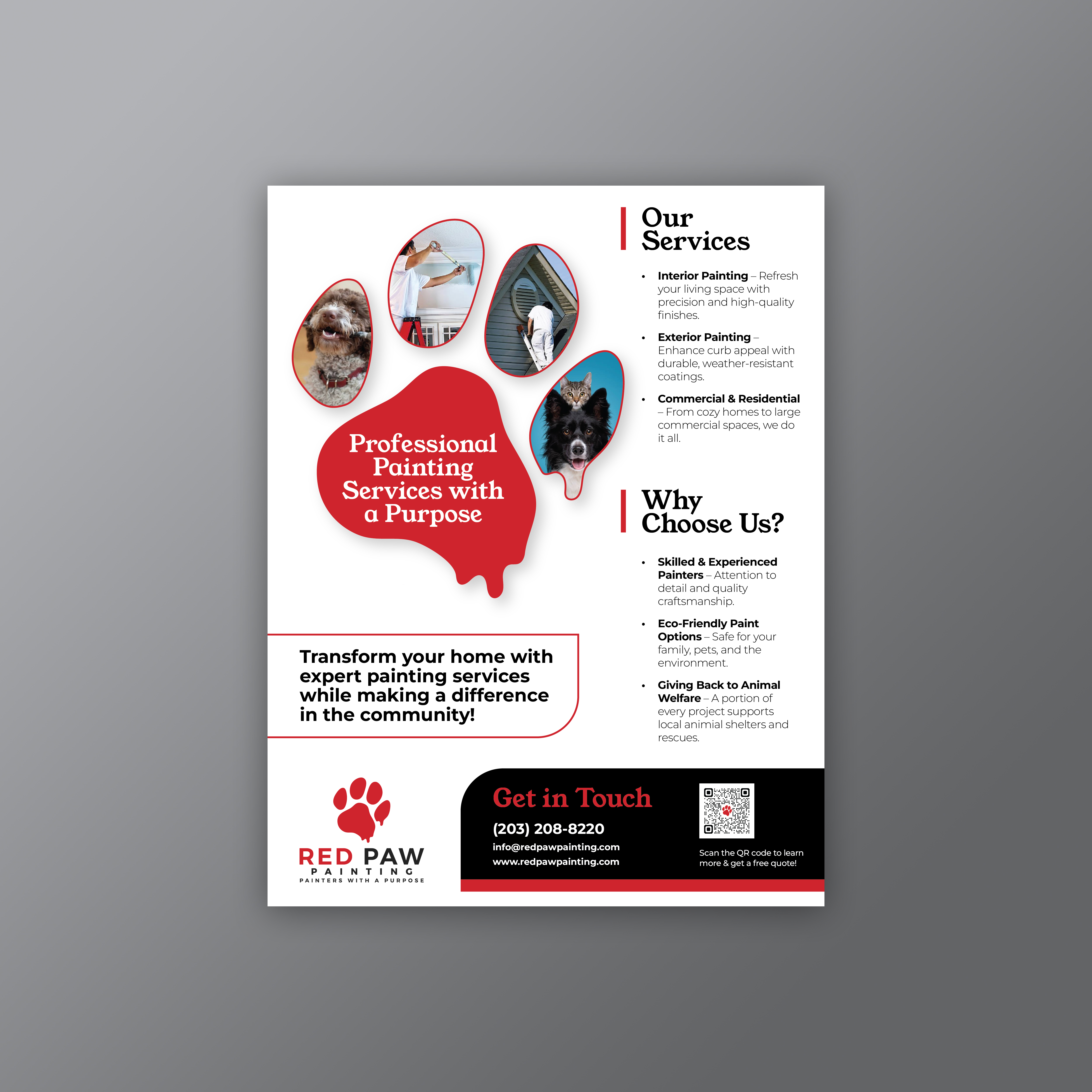 Flyer Design by Impressive Designs for exterior advantage | Design #34906484