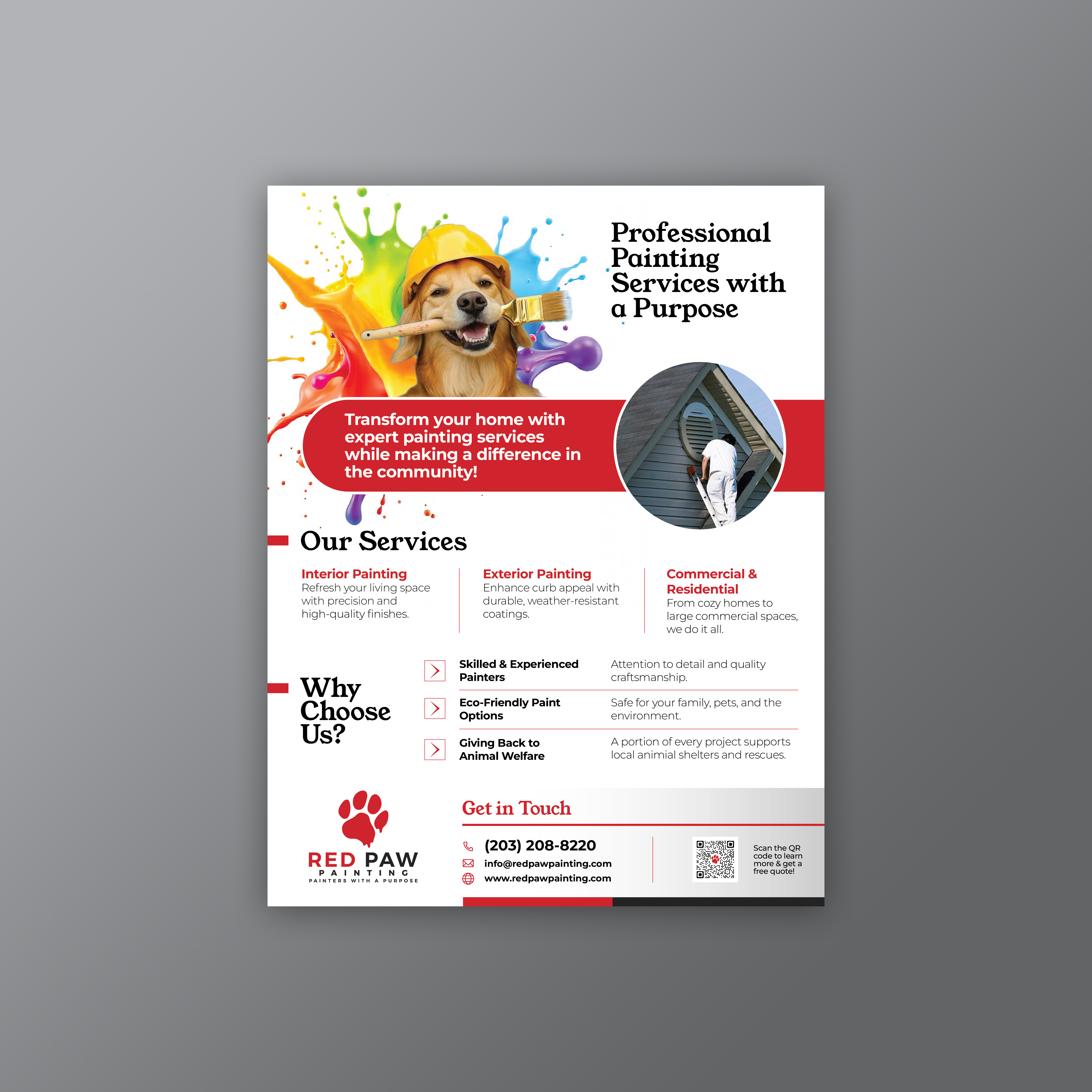 Flyer Design by Impressive Designs for exterior advantage | Design #34914199