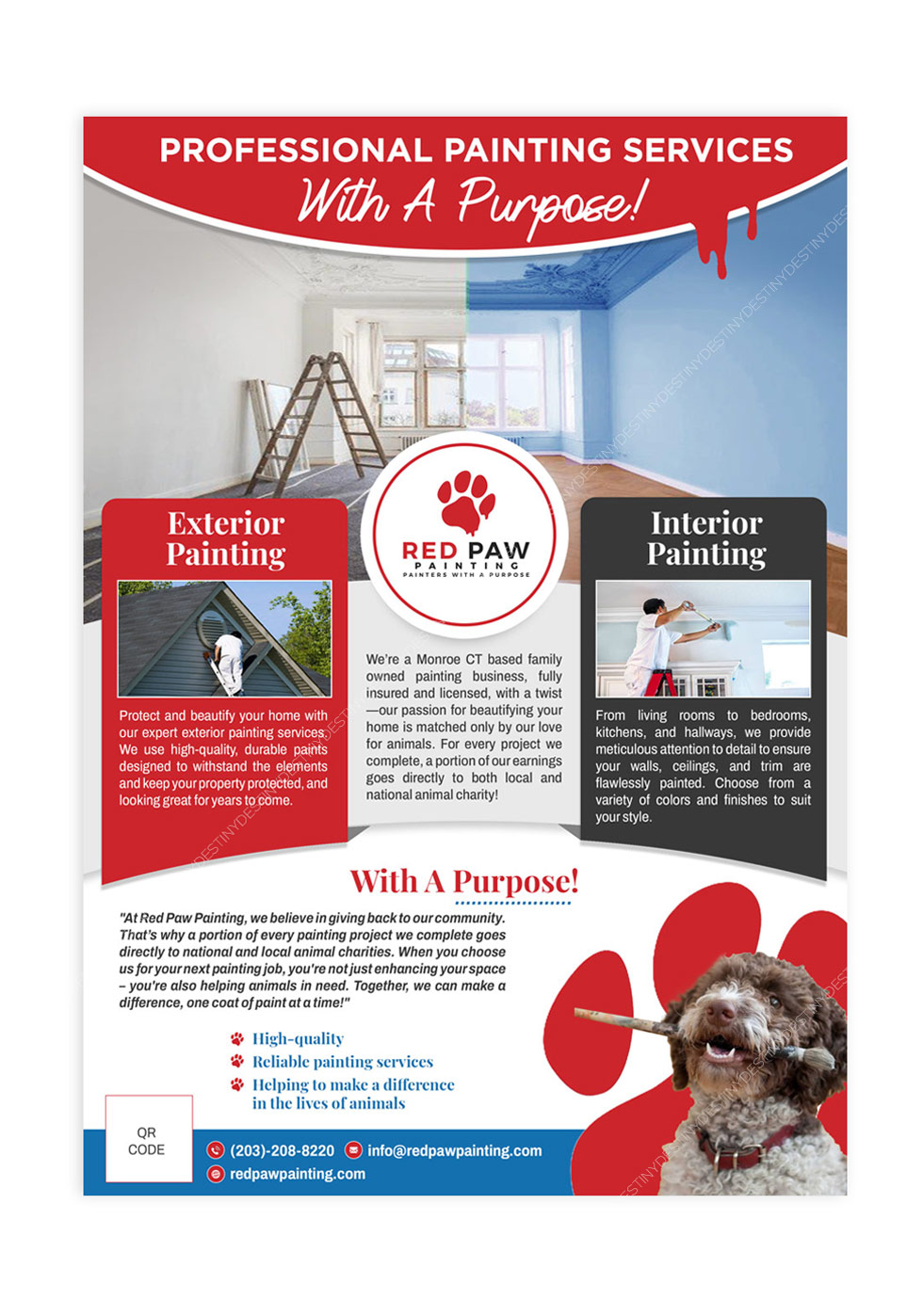 Flyer Design by DA. for exterior advantage | Design #34906841