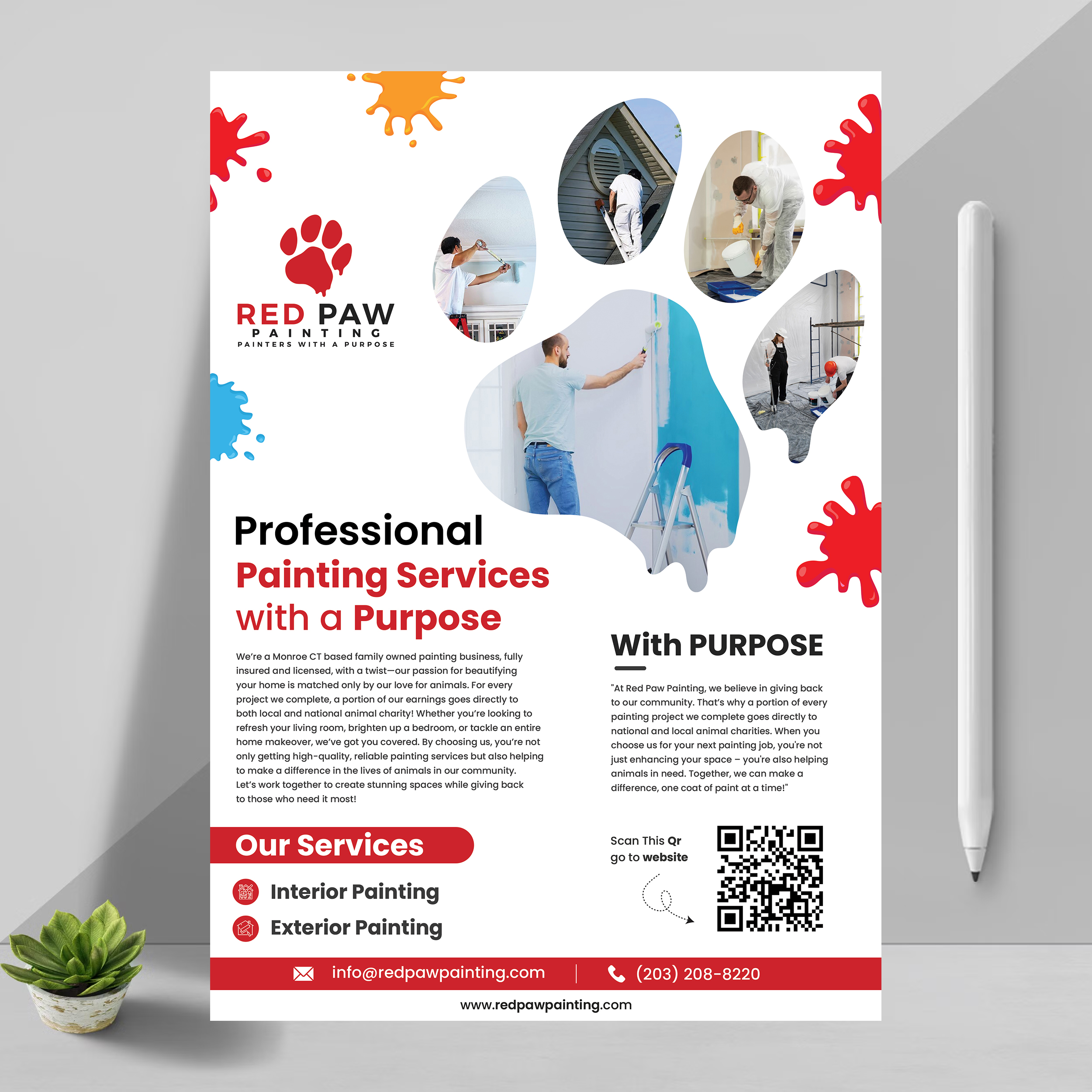 Diseño de Flyer por AweSomeLogoTeam para exterior advantage | Diseño #34906947