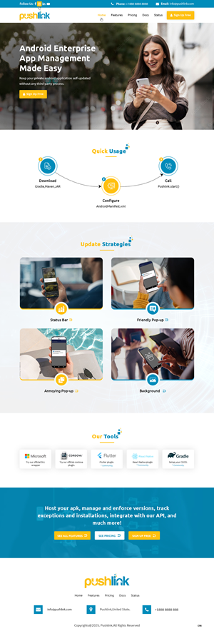 Web Design by pb for PushLink | Design: #34911342