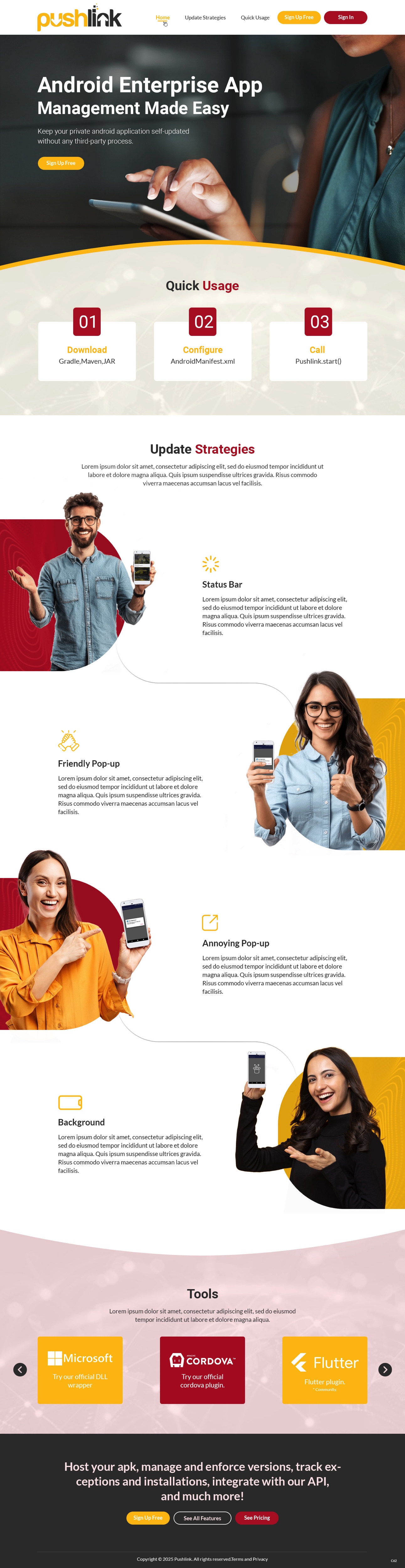 Web Design by pb for PushLink | Design #34911347