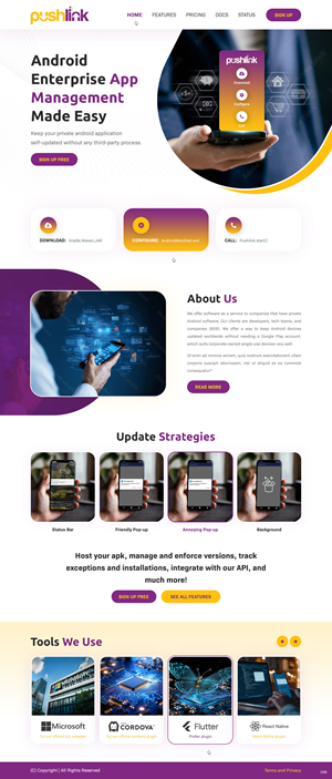 Web Design by pb for PushLink | Design: #34911348