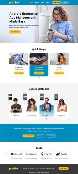 Web Design by pb for PushLink | Design: #34911349