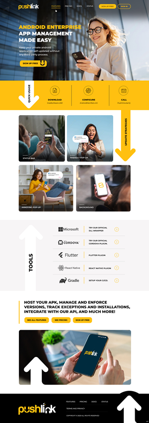 Web Design par pb pour PushLink | Design : #34911354