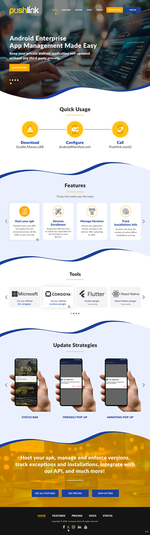 Web Design par pb pour PushLink | Design : #34911355