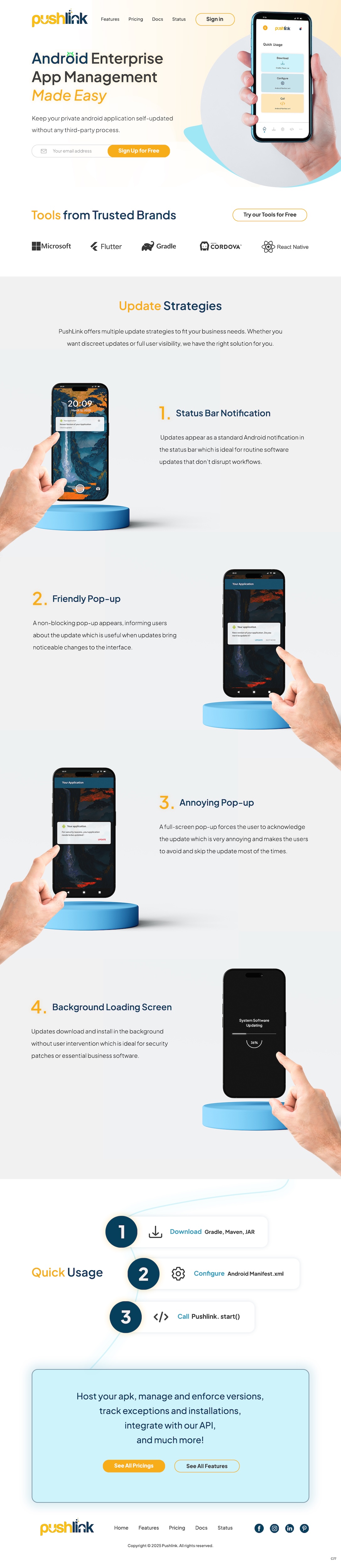 Web Design by pb for PushLink | Design #34918664